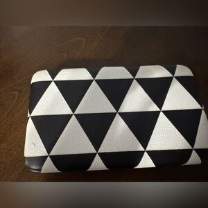 Merona - black and white Hard Case Wallet.